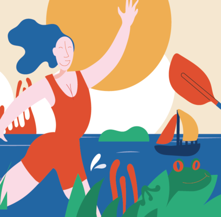 Plakat z festiwalu Ludzie Wody